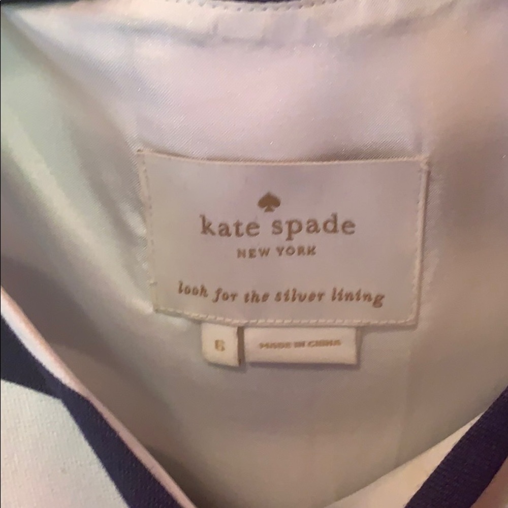 Kate Spade striped dress with pink belt - Picture 3 of 3